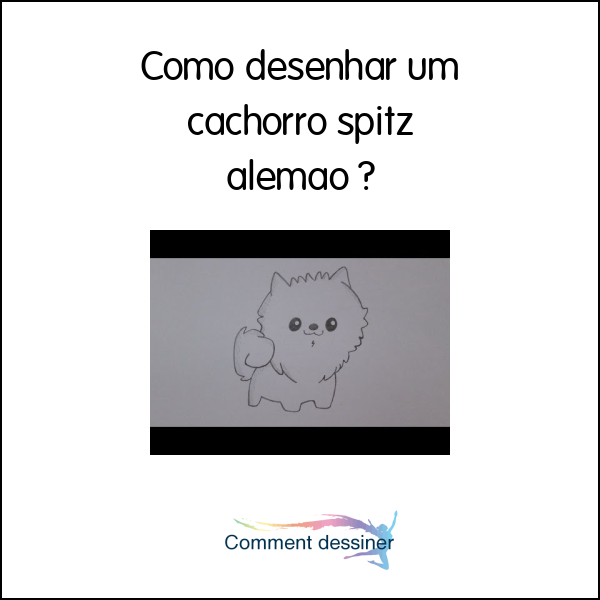 Como desenhar um cachorro spitz alemão